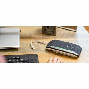 HP Poly Adaptateur haut-parleur USB-C/A Poly Sync 20+M. Type d'appareil: PC, Couleur du produit: Noir, Longueur de câble: 