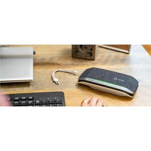 HP Poly Sync 20+M Speakerphone USB-C/A Adapter. Tipo de unidade: PC, Cor do produto: Preto, Comprimento do cabo: 0,715 m. 