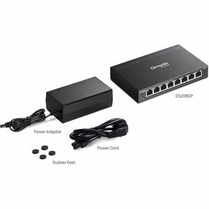 Omada 8-Port Gigabit Easy Managed Switch with 8-Port PoE+ - 8 Ports - Manageable - Gigabit Ethernet - 10/100/1000Base-T - 