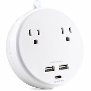 CyberPower P205UC Home Office 2 - Outlet Surge Protector with 500 J Surge Suppression - Clamping Voltage 800V, 5 ft Cord, 