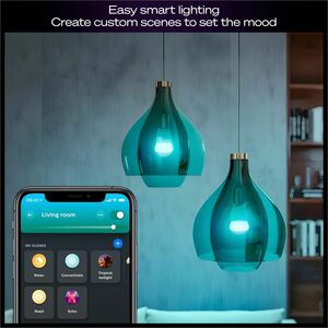 Philips Hue Color 4 pack 75W Bulb + Hue Pro Bridge - 75 W - 1100 lm - E26 Base - 25000 Hour - 20000°K Color Temperature - 