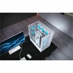 COUGAR OmnyX CGR-2WA3W-RGB Gabinete para computadora gamer - Mini ITX, Micro ATX, ATX Placa base admitida - Media Torre - 