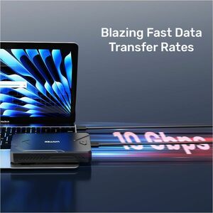 Unitek Drive Enclosure Serial ATA, PCI Express NVMe - USB 3.2 (Gen 2) Type C Host Interface - UASP Support - Black - Hot S