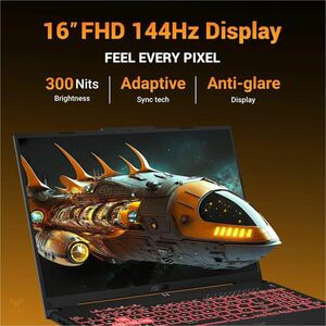 TUF Gaming A16 FA607 FA607NUG-RL189WS 40.64 cm (16") Rugged Gaming Notebook - Full HD Plus - 144 Hz - AMD Ryzen 7 7445HS -