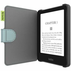 Gecko Covers Carrying Case (Book Fold) Kobo eReader - Blue - Water Resistant, Scratch Resistant, Dirt Resistant, Bump Resi