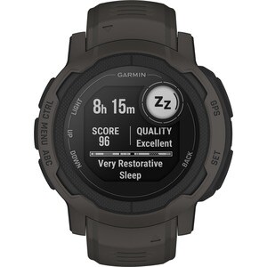 Garmin Instinct 2 Smart Watch - Graphite Body Color - Fiber Reinforced Polymer Case Material - Silicone Band Material - He