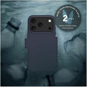 dbramante1928 ApS Lynge Carrying Case (Wallet) Apple iPhone 17 Pro Smartphone - Deep Water - Stain Resistant - Leather Bod