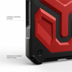 Urban Armor Gear Monarch Pro iPhone 17 Pro Max Case - Crimson - For Apple iPhone 17 Pro Max Smartphone - Crimson - Drop Re