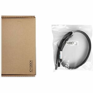 Icy Dock MCIO 8i SFF-TA-1016 to 2x MCIO 4i SFF-TA-1016 Cable - 0.5M - 1.64 ft MCIO Data Transfer Cable for NVMe Controller