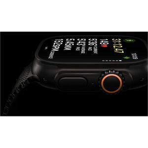 Apple Watch Ultra 3 Smart Watch - 49 mm Case Height - 44 mm Case Width - Black Case Color - Black Band Color - Titanium Ca