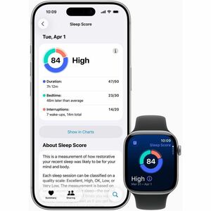 Apple Watch Series 11 Smartwatch - Grau Tasche, Farbe - Schwarz Band Color - Aluminium Gehäusematerial - Gummi Band Materi