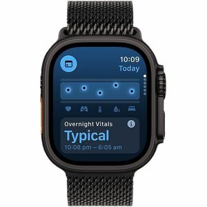 Apple Watch Ultra 3 Smart Watch - 49 mm Case Height - 44 mm Case Width - Black Case Color - Black Band Color - Titanium Ca