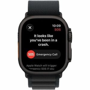 Apple Watch Ultra 3 Smart Watch - 49 mm Case Height - 44 mm Case Width - Black Case Color - Black Band Color - Titanium Ca