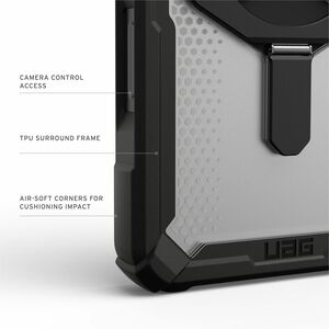 Urban Armor Gear Plasma XTE Case for Apple iPhone 17 Pro Max Smartphone - Black, Clear - Crack Resistant, Drop Resistant, 