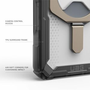 Urban Armor Gear Plasma XTE Case for Apple iPhone 17 Pro Smartphone - Ash, Titanium - Crack Resistant, Drop Resistant, Imp