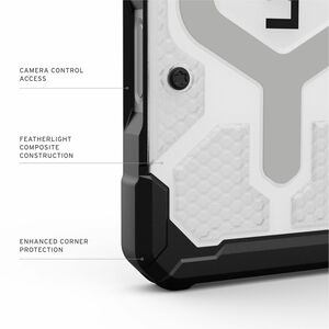 Urban Armor Gear Pathfinder Clear Case for Apple iPhone 17 Smartphone - Hex - Ice/Silver - Drop Resistant, Impact Resistan