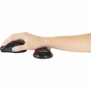 Kensington Slim Duo Gel Wrist Rest - 22 mm x 192 mm x 72 mm Dimension - Black, Red - Gel - Mouse - Retail - 1 Box