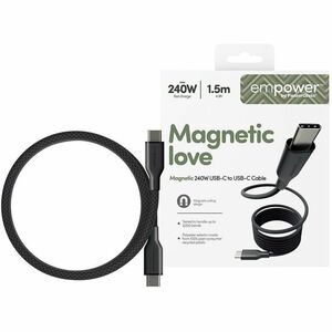PanzerGlass empower 1.50 m USB-C Data Transfer Cable - Cable for MacBook, iPhone - First End: 1 x USB 2.0 Type-C - Male - 
