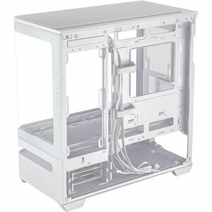 ASUS Prime AP202 MicroATX Case with Tempered Glass (White)