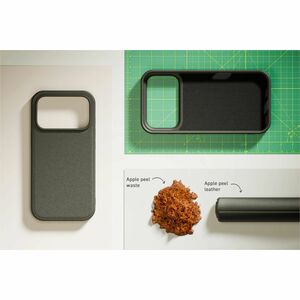 PEEL RePeel Case for iPhone 17 Pro- Sustainable Apple Peel Leather, MagSafe Compatible, 10 ft Drop Protection, Black - Sus