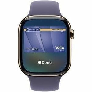 Apple Watch Series 11 Smart Watch - 4.60 cm (1.81") Case Height - 3.90 cm (1.54") Case Width - Silver Case Color - Purple 