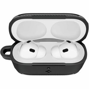 Spigen Rugged Armor Rugged Carrying Case Apple AirPods Pro 3 - Matte Black - Scratch Resistant, Fingerprint Resistant, Sho