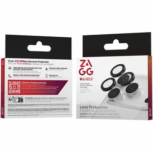 invisibleSHIELD Glass Elite Camera Lens Protector - Black - Tempered Glass