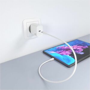 CARGADOR GAN 30W USB-C PD3.0 BLANCO