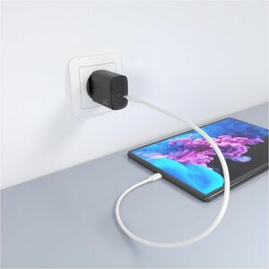 CARGADOR GAN 30W USB-C PD3.0 NEGRO