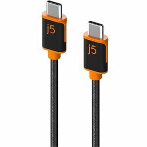 j5create JUCX24 1.83 m USB-C Data Transfer Cable - Cable for USB Device, Tablet, Phone, Notebook, Charger - First End: 1 x