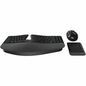 Incase Designed by Microsoft Sculpt Ergonomic Desktop Keyboard & Mouse - Wireless Keyboard - Wireless Mouse - BlueTrack - 