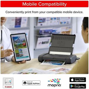 Canon PIXMA TR160 Portable Wired/Wireless Inkjet Printer - Colour - 4800 x 1200 dpi Print - 50 Sheets Input - Wireless LAN