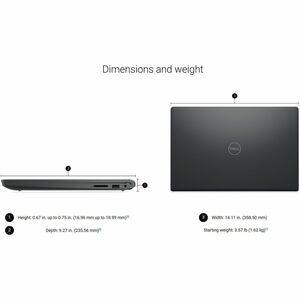 Dell Pro 15 Essential PV15250 39,6 cm (15,6 Zoll) Notebook - Full HD - 120 Hz - Intel Core i5 13. Gen. i5-1334U - 16 GB - 