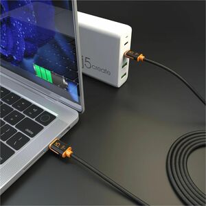 j5create JUCX25L30-N 3 m USB-C Cabo de transferência de dados - 1 - Cable for Tablet, Smartphone, Notebook, Computador sec