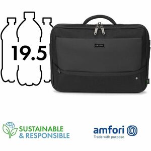 Dicota Multi FIVE Carrying Case for 35.6 cm (14") to 40.6 cm (16") Notebook - RFID Resistant - 900D rPET Polyester Body - 