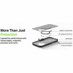 Belkin SheerForce Case for Apple iPhone 17 Smartphone - Textured Bumper - Black - Soft-touch, Translucent - Bump Resistant