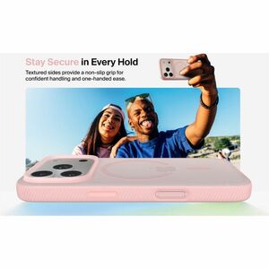 Belkin SheerForce Hülle für Apple iPhone 17 Pro Smartphone - Rosa - Translucent, Softtouch - Sturzsicher, Rutschfest, Stoß