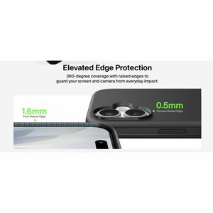 Belkin SheerForce Hülle für Apple iPhone 17 Smartphone - Schwarz - Sturzsicher, Schlagfest, Stoßfest, Kratzfest, Stoßsiche