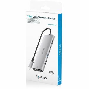 USB-C DOCK 7 EN 1 USB-C A HDMI RJ45 USB-A 2XUSB-C SD MICROSD