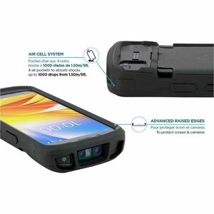 MOBILIS Protech Rugged Case for Zebra Mobile Computer - Black - Drop Resistant, Shock Resistant, Shock Absorbing, Scratch 