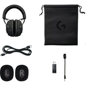 Auriculares de gaming Logitech Inalámbrico Sobre la cabeza Estéreo - Negro - Binaural - Circumaural - 1500cm - 32Ohm - 20H