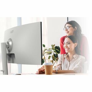 White 34 Curved 1500R VA UWQHD 120Hz 1ms USB-C 98W DP 2xHDMI USB Hub 2A1B KVM Height Adjustable Speakers 3Y