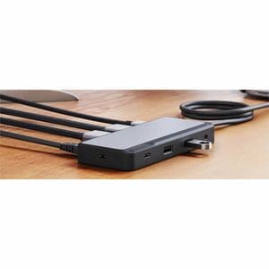 Alogic Fusion Pro DUO USB Type C Docking Station for Notebook, Monitor, Computer - Charging Capability - 100 W - Space Gra