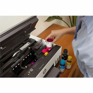 HP 6005 Wired & Wireless Smart Tank Inkjet Multifunction Printer - Colour - Copier/Printer/Scanner - 12 ppm Mono/7 ppm Col