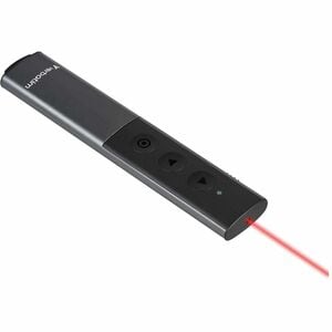 Verbatim Presentation Pointer - Radio Frequency - USB Type C, USB Type A - Laser - Grey - Wireless - 30 m - 2.40 GHz - Rec