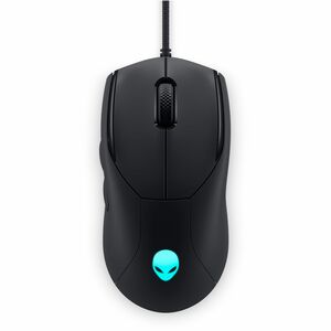 Alienware AW320M 游戏鼠标 - A 型 USB - 光学 - 6 按钮 - 6 可编程按钮 - 月之暗面深邃黑 - 电缆 - 19000 dpi - 对称