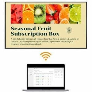 AG Neovo QM5503 1386.84 mm LCD Digital Signage Display - 24 Hours/7 Days Operation - Vertical Alignment (VA) - 3840 x 2160