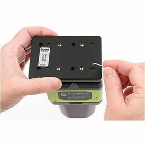 Brodit Mounting Plate for Scanner - Black - Acrylonitrile Butadiene Styrene (ABS), Acetal Plastic