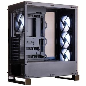 In Win DLITE IW-CS-DLITEBRO-4XM120 Computer Case - ATX Motherboard Supported - Mid-tower - Mesh, SPCC, Tempered Glass, Alu