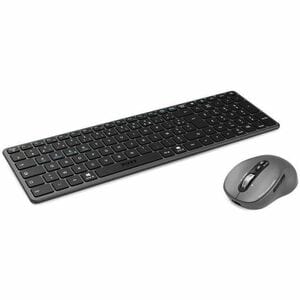 Clavier et souris Port Connect - AZERTY - Français - USB Type A, USB Type C Ciseaux Sans fil Bluetooth/RF 2,40 GHz Clavier